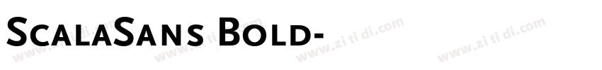 ScalaSans Bold字体转换